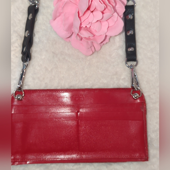 Prada Black Satin Pouch Authentic Converted To Shoulder Bag Edgy Silver Chain - Picture 9 of 11